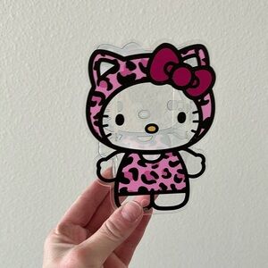 SHEIN hello kitty leopard print makeup brush holder